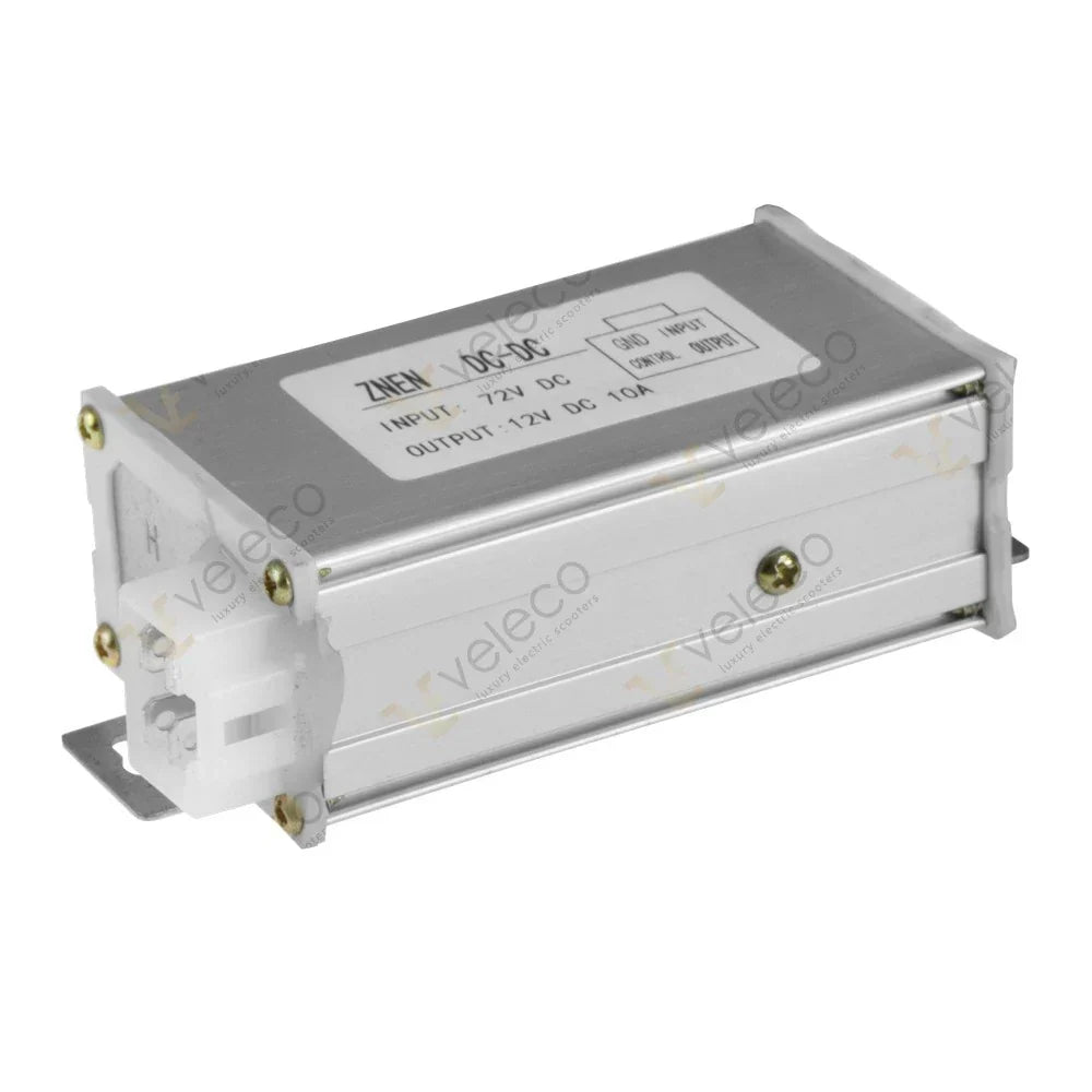 Znen DC-DC pretvarač 72V na 12V za Veleco Cristal električni skuter, srebrni metalni dio