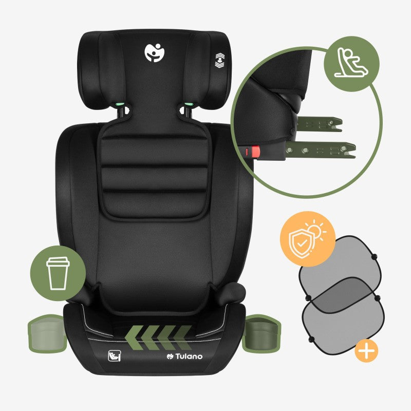 Autosjedalica Tulano Joy 25 Black - slika 7