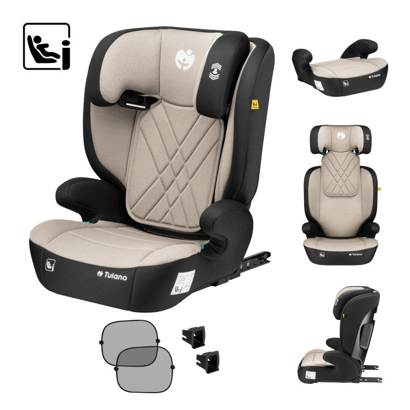 Tulano dječja autosjedalica 2-u-1 100 -150 cm Joy 45 Beige I-Size - slika 6
