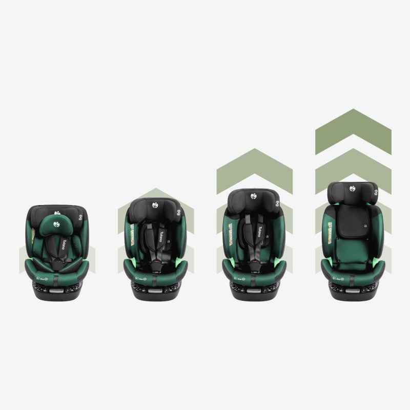 Tulano rotirajuća autosjedalica Loom 35 Black Green - slika 13