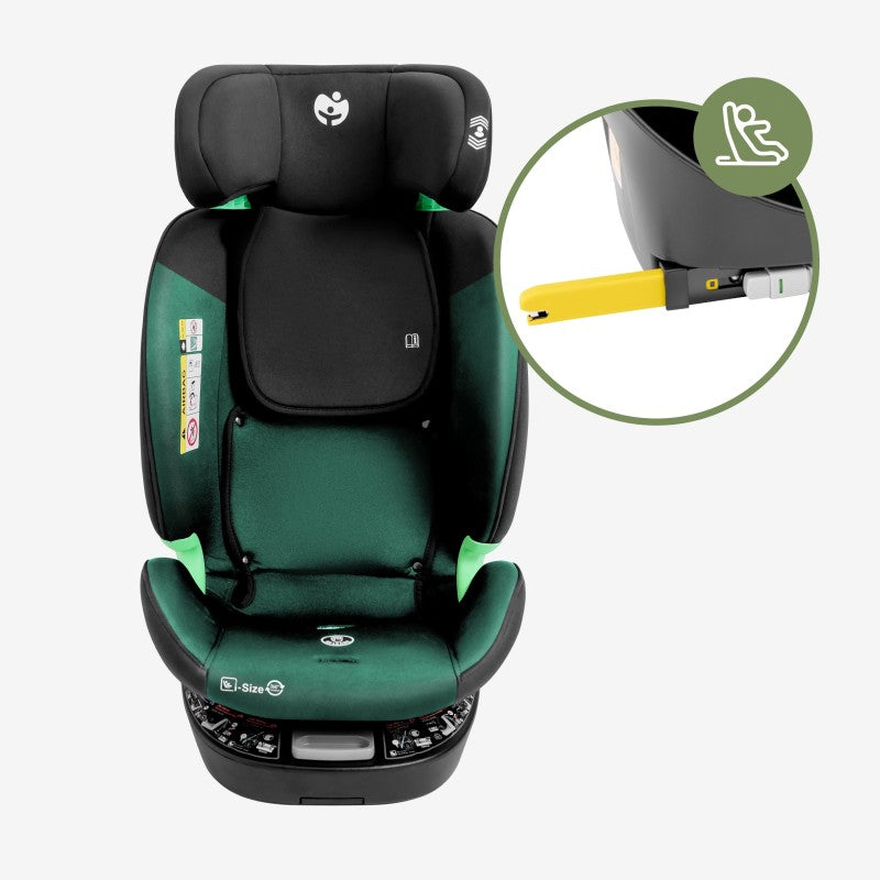 Tulano rotirajuća autosjedalica Loom 35 Black Green - slika 15