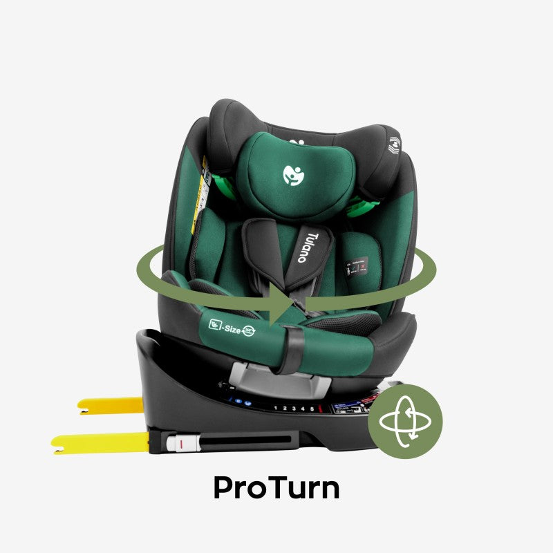 Tulano rotirajuća autosjedalica Loom 35 Black Green - slika 19