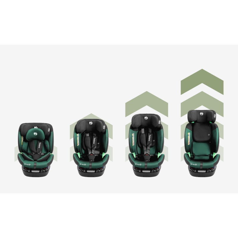 Tulano rotirajuća autosjedalica Loom 35 Black Green - slika 25