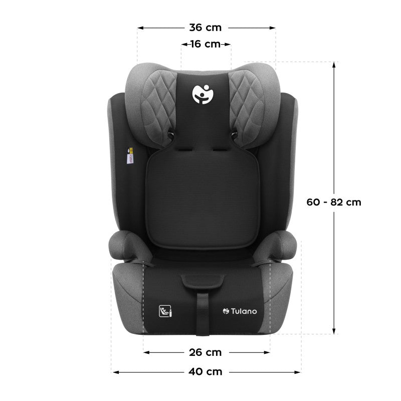 Autosjedalica Tulano Zooma 25 Grey-Black - slika 10