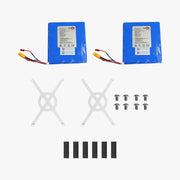 Plavi KingSong 14D baterijski paket s metalnim nosačima i vijcima za električni monocikl