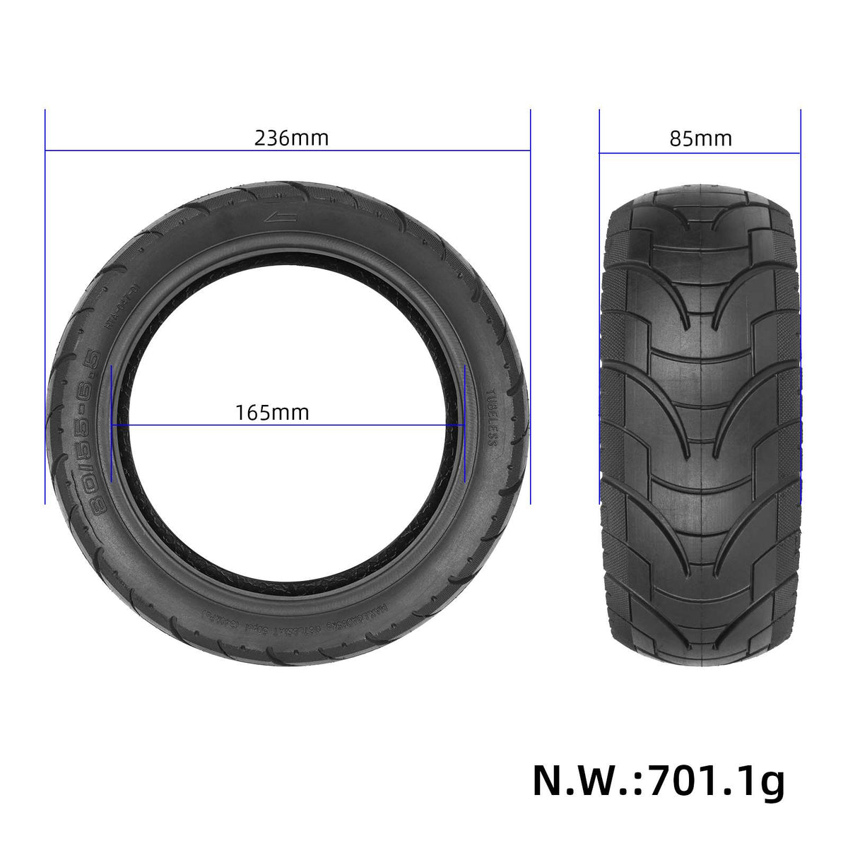 Cestovna guma 80/55-6.5 – 2