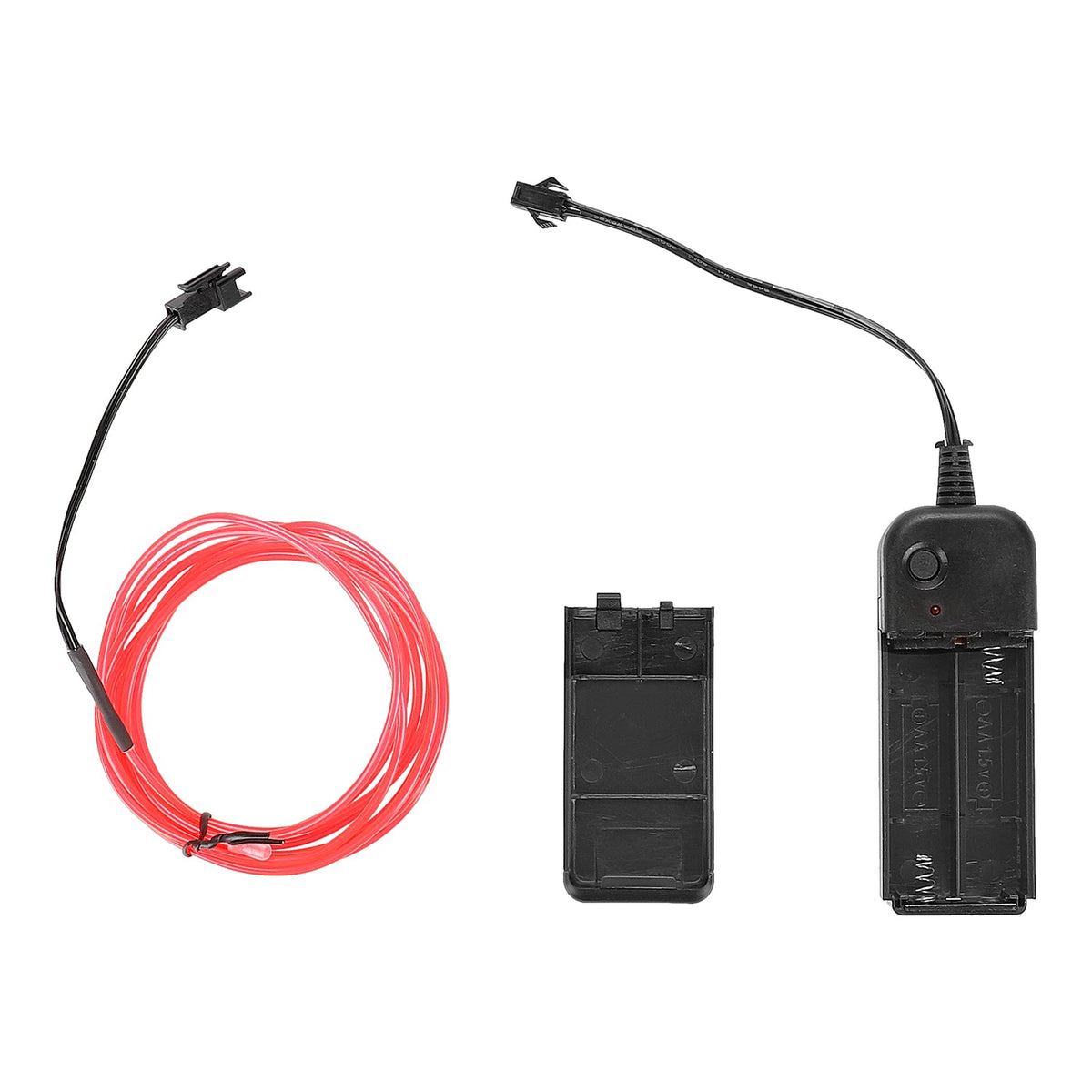 Crvena dekorativna LED traka 2m za električni romobil s baterijskim napajanjem i prekidačem