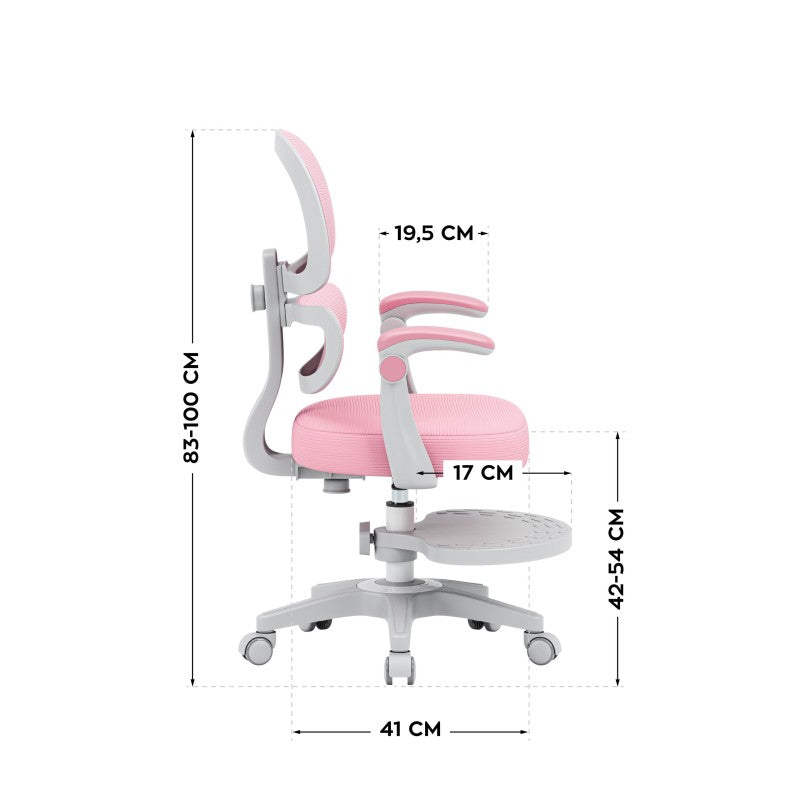 Mark Adler Dječja ergonomska stolica Junior 4.4 Pink - slika 9