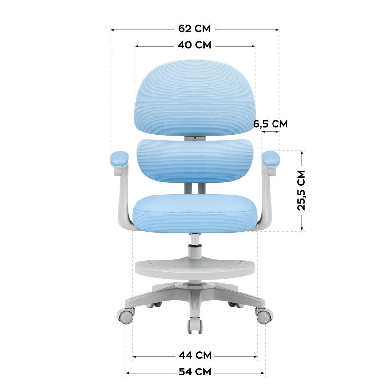 Mark Adler Dječja ergonomska stolica Junior 4.4 Blue - slika 9