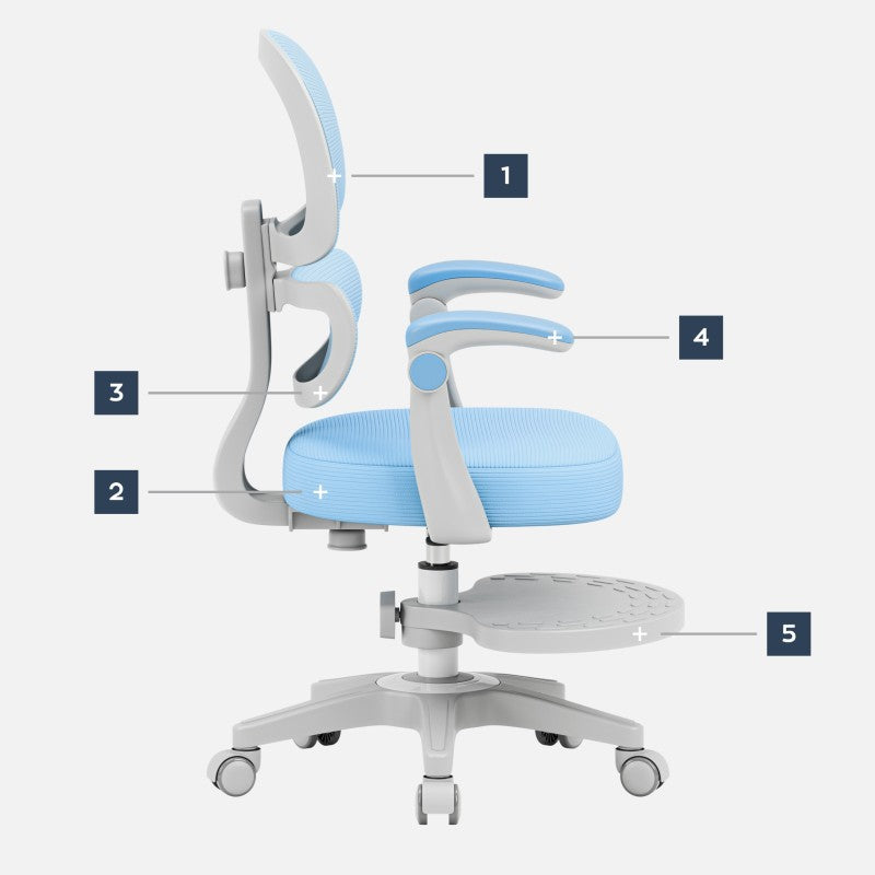 Mark Adler Dječja ergonomska stolica Junior 4.4 Blue - slika 13