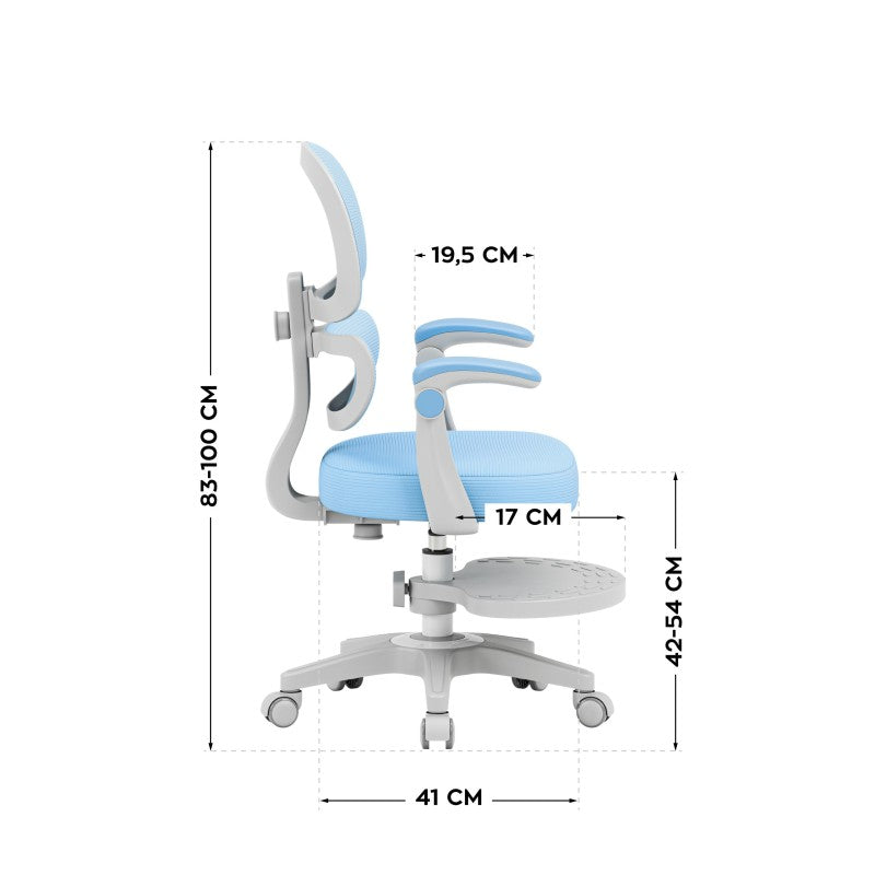 Mark Adler Dječja ergonomska stolica Junior 4.4 Blue - slika 15