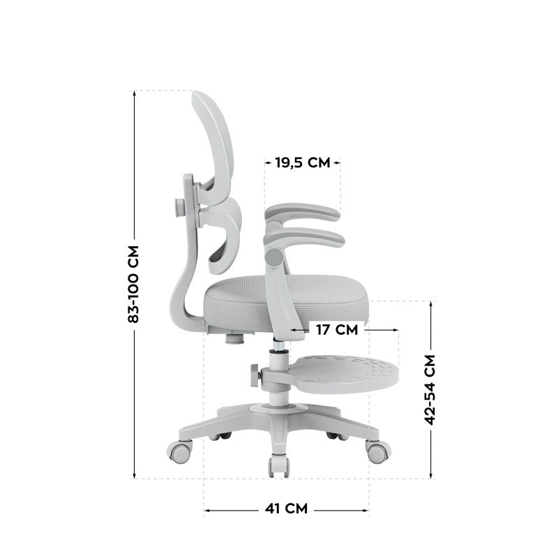 Mark Adler Dječja ergonomska stolica Junior 4.4 Grey - slika 3