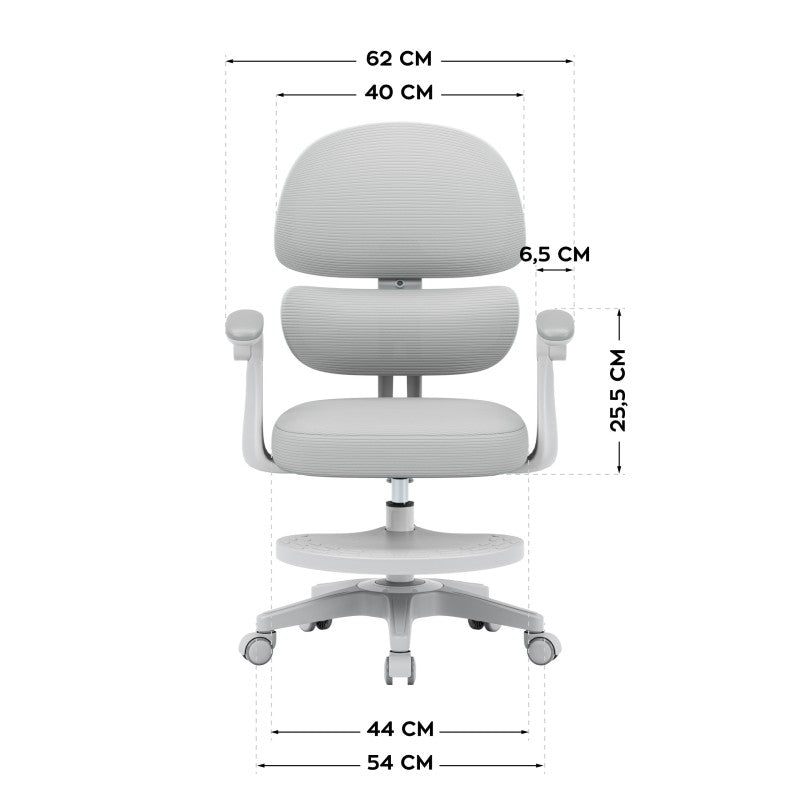 Mark Adler Dječja ergonomska stolica Junior 4.4 Grey - slika 4