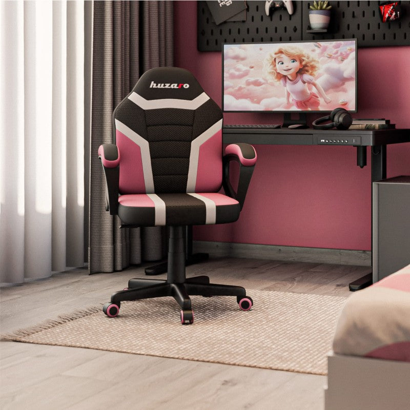 Huzaro Ranger 1.0 Pink Mesh dječja gaming stolica - slika 3
