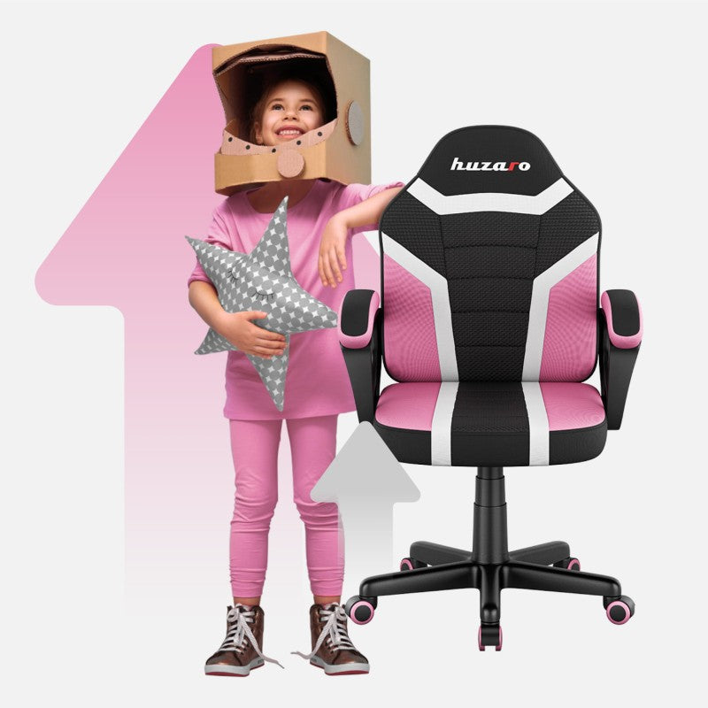 Huzaro Ranger 1.0 Pink Mesh dječja gaming stolica - slika 4
