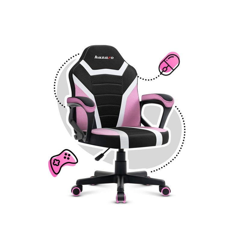 Huzaro Ranger 1.0 Pink Mesh dječja gaming stolica - slika 5