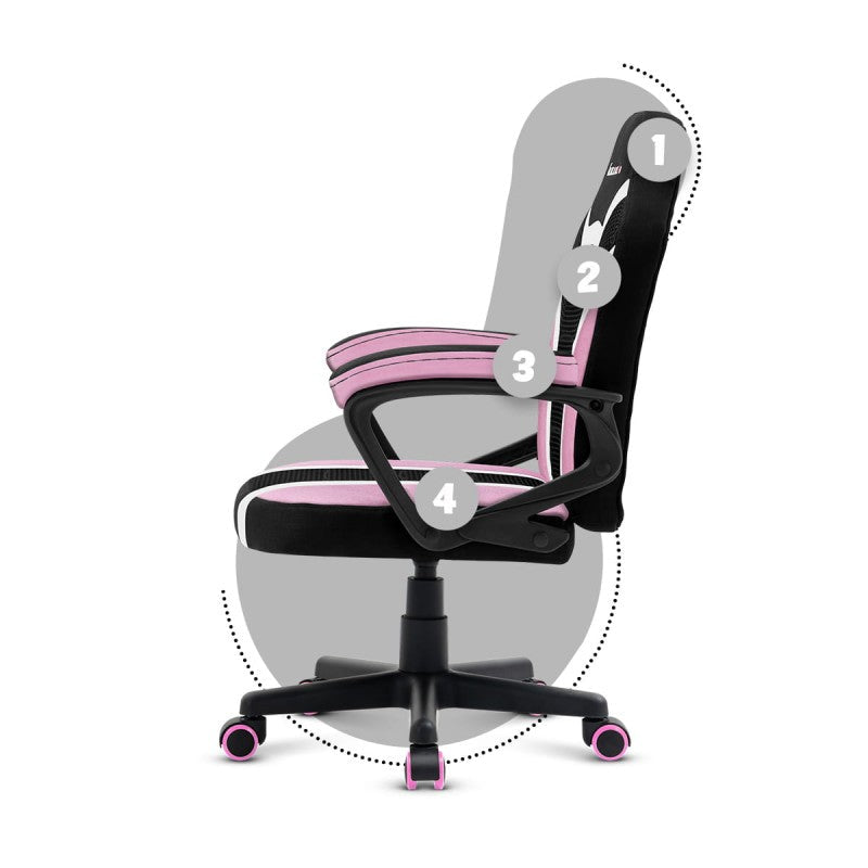 Huzaro Ranger 1.0 Pink Mesh dječja gaming stolica - slika 10