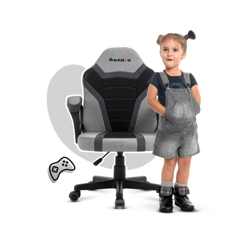 Huzaro Ranger 1.0 Grey Mesh gaming stolica za djecu - slika 1