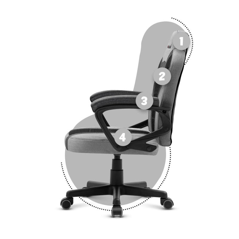 Huzaro Ranger 1.0 Grey Mesh gaming stolica za djecu - slika 13