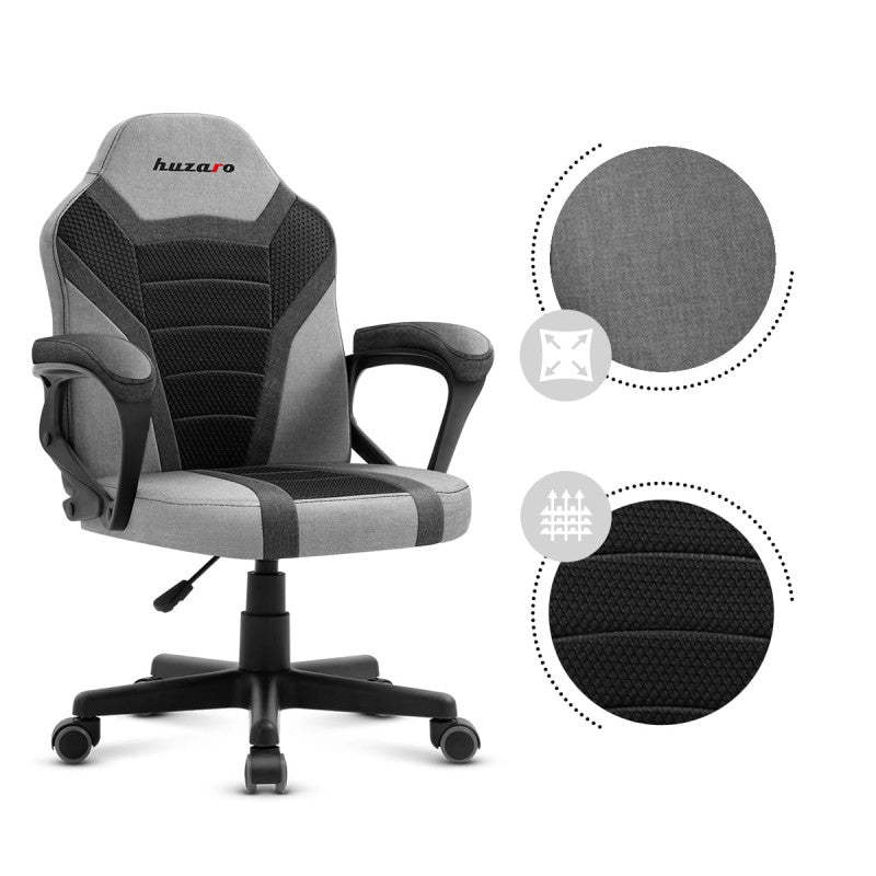 Huzaro Ranger 1.0 Grey Mesh gaming stolica za djecu - slika 15