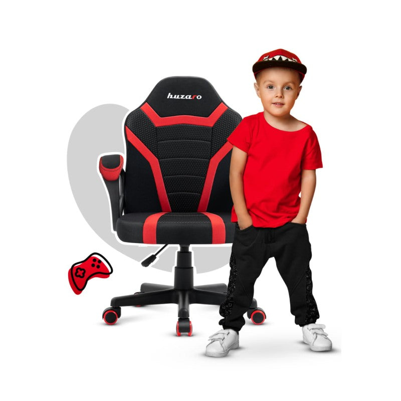 Huzaro Ranger 1.0 Red Mesh dječja gaming stolica - slika 1