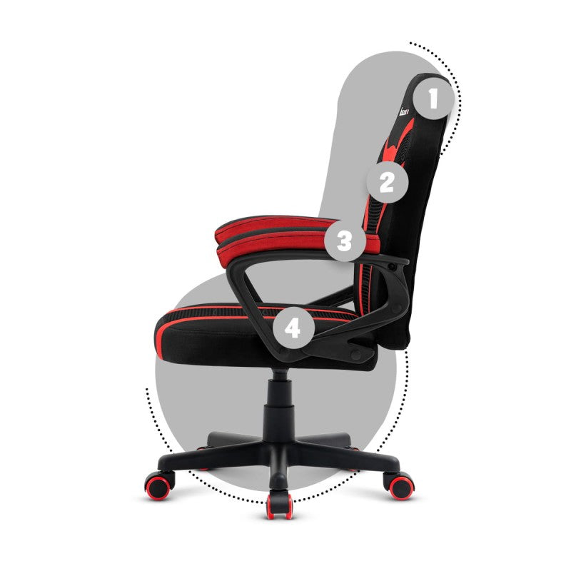 Dječja gaming stolica Huzaro Ranger 1.0 Red Mesh - slika 14