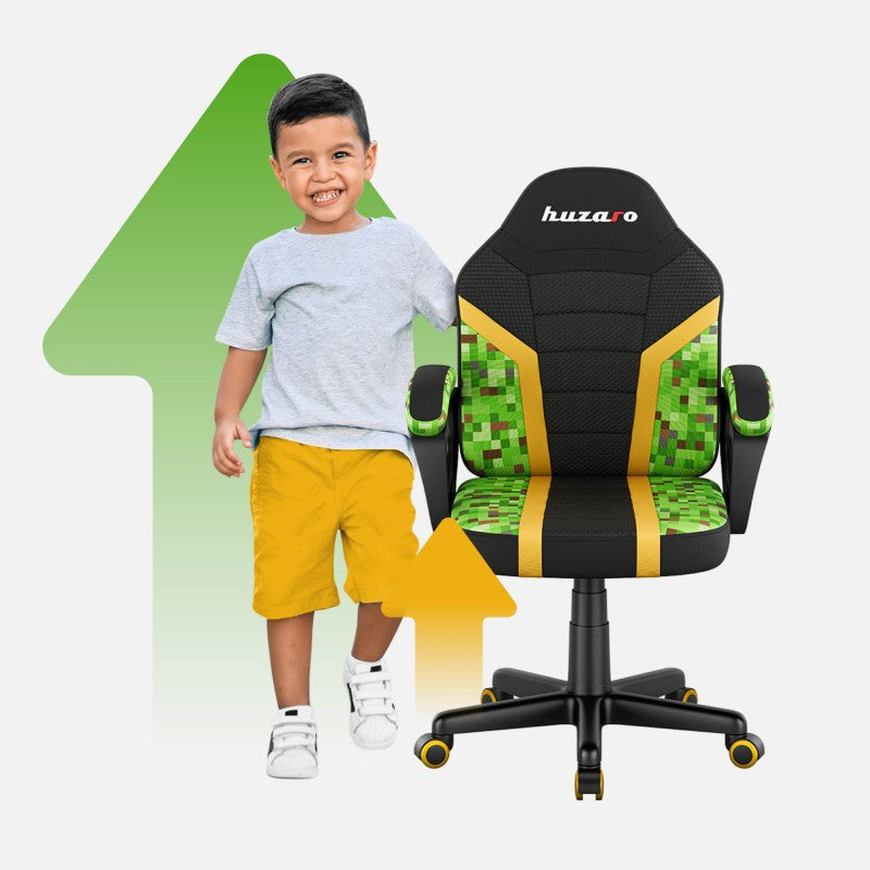 Huzaro Ranger 1.0 Pixel Mesh gaming stolica za djecu - slika 4