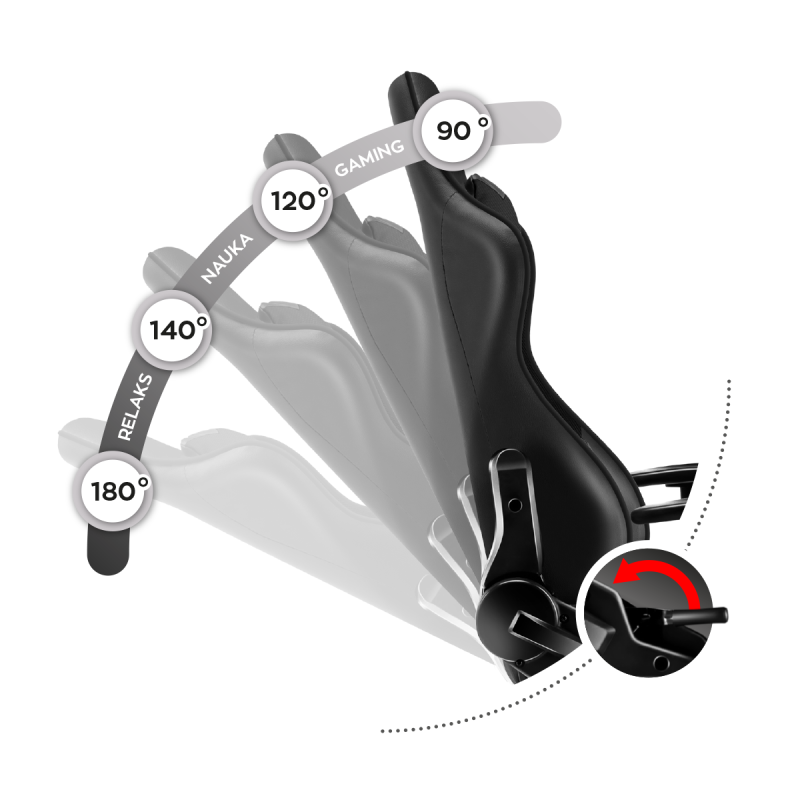 Dječja gaming stolica Huzaro Ranger 6.0 Black - slika 16