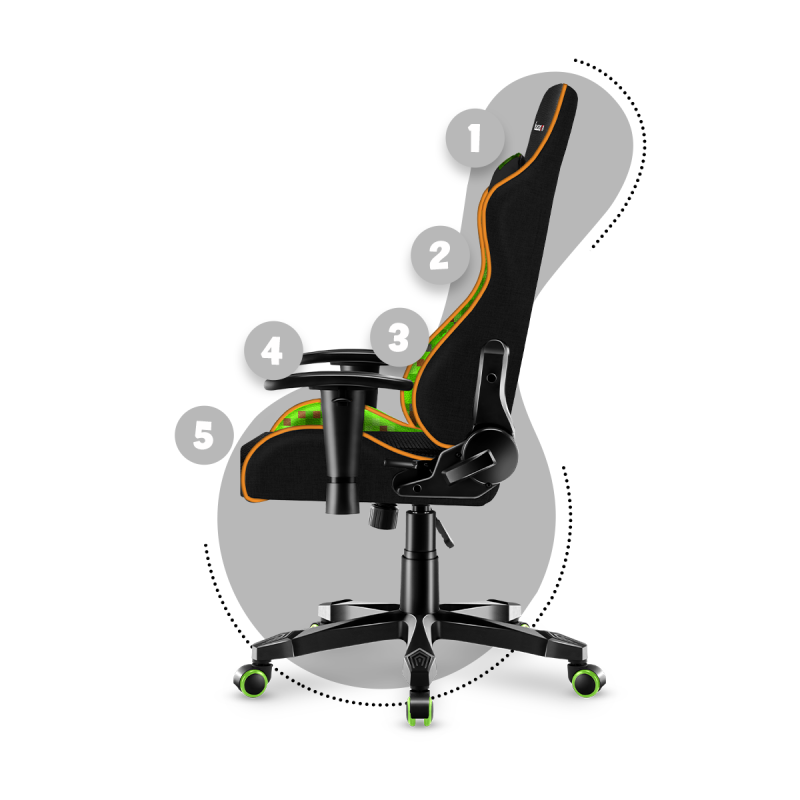 Huzaro Ranger 6.0 Pixel Mesh gaming stolica za djecu - slika 8