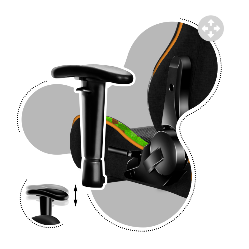 Huzaro Ranger 6.0 Pixel Mesh gaming stolica za djecu - slika 14