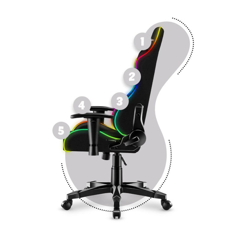 Huzaro Ranger 6.0 RGB Mesh gaming stolica za djecu - slika 5