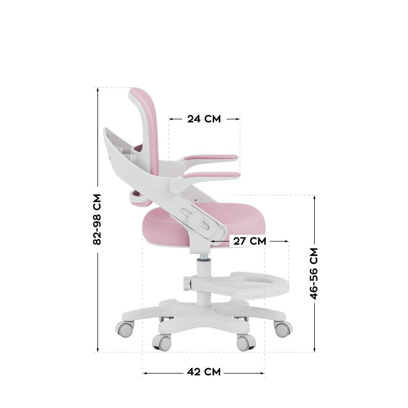 Mark Adler Dječja radna stolica Junior 4.3 Pink - slika 8