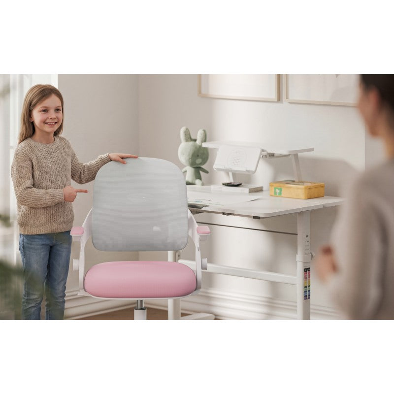 Mark Adler Dječja radna stolica Junior 4.3 Pink-grey - slika 4