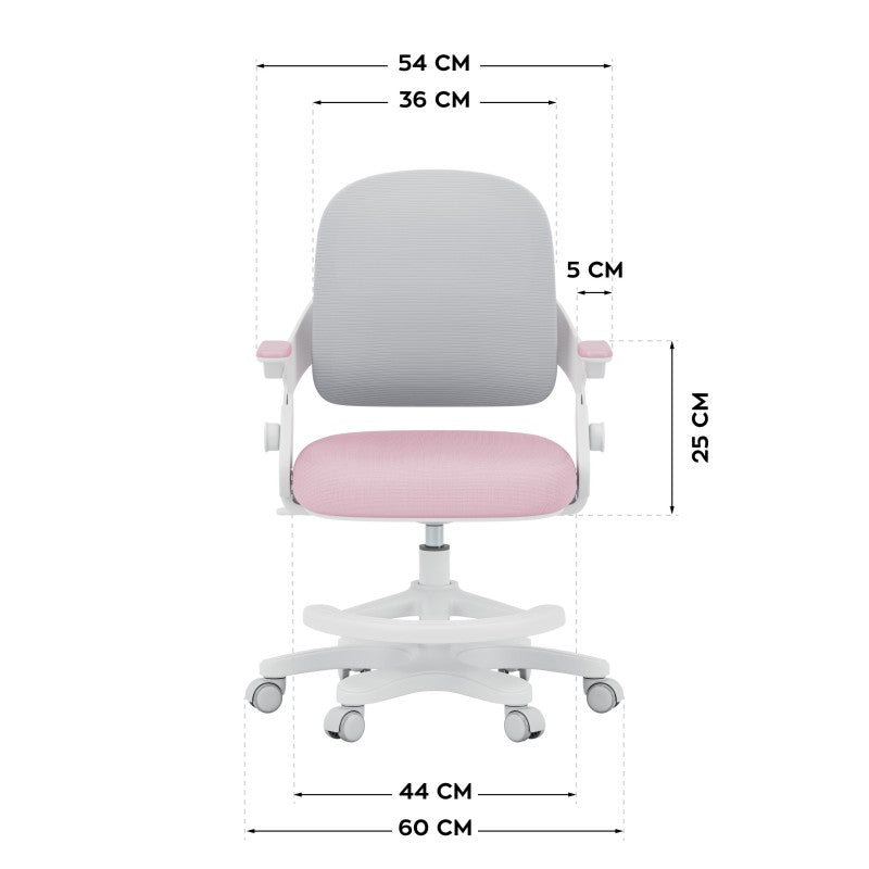 Mark Adler Dječja radna stolica Junior 4.3 Pink-grey - slika 14