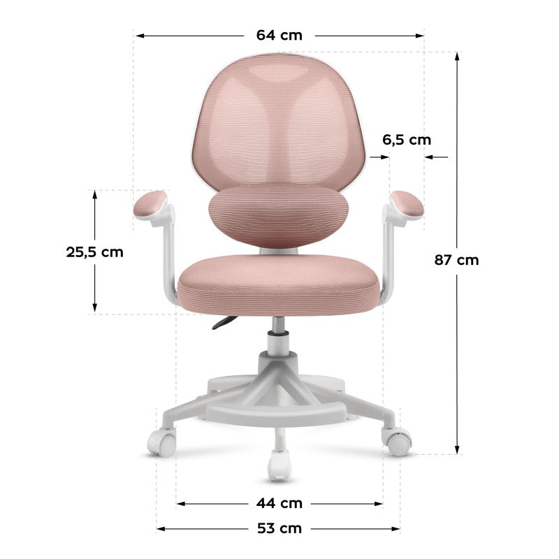 Mark Adler dječja okretna stolica Junior 4.5 Pink - slika 11