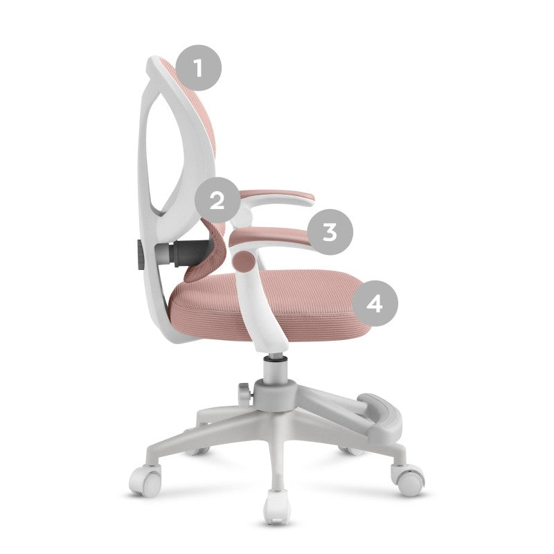 Mark Adler dječja okretna stolica Junior 4.5 Pink - slika 16