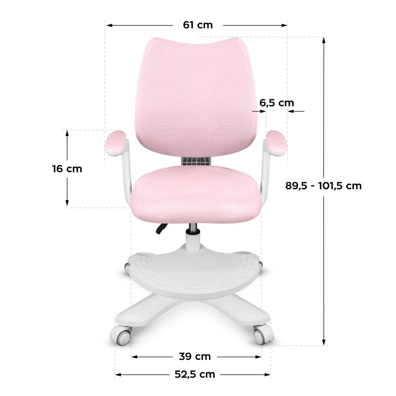 Mark Adler Dječja radna stolica Junior 4.6 Pink - slika 11