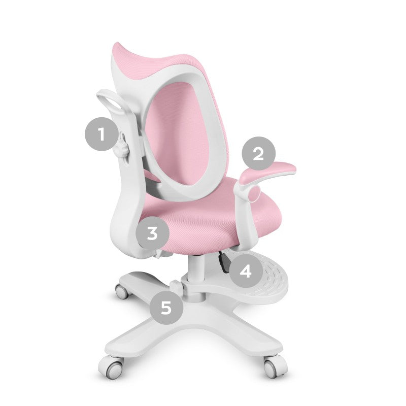 Mark Adler Dječja radna stolica Junior 4.6 Pink - slika 15