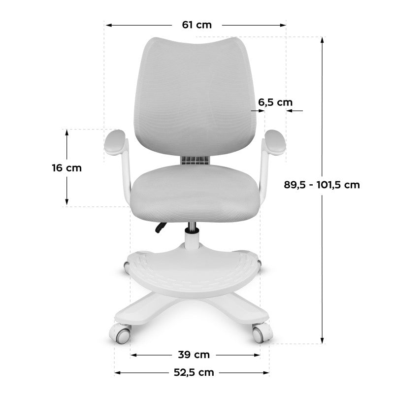 Mark Adler Junior 4.6 Grey dječja okretna stolica - slika 8