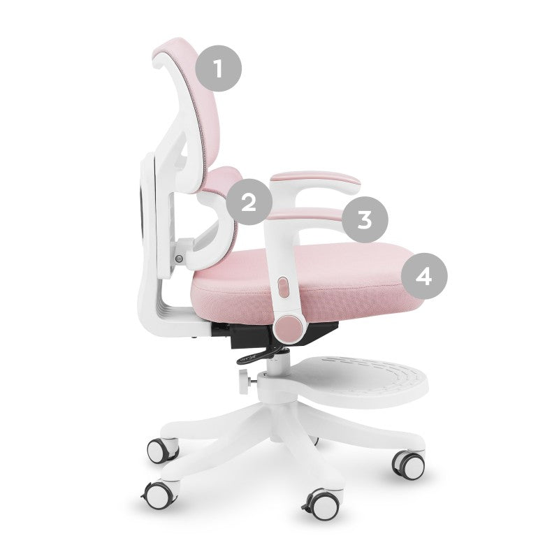 Mark Adler dječja radna stolica Junior 5.3 Pink - slika 16