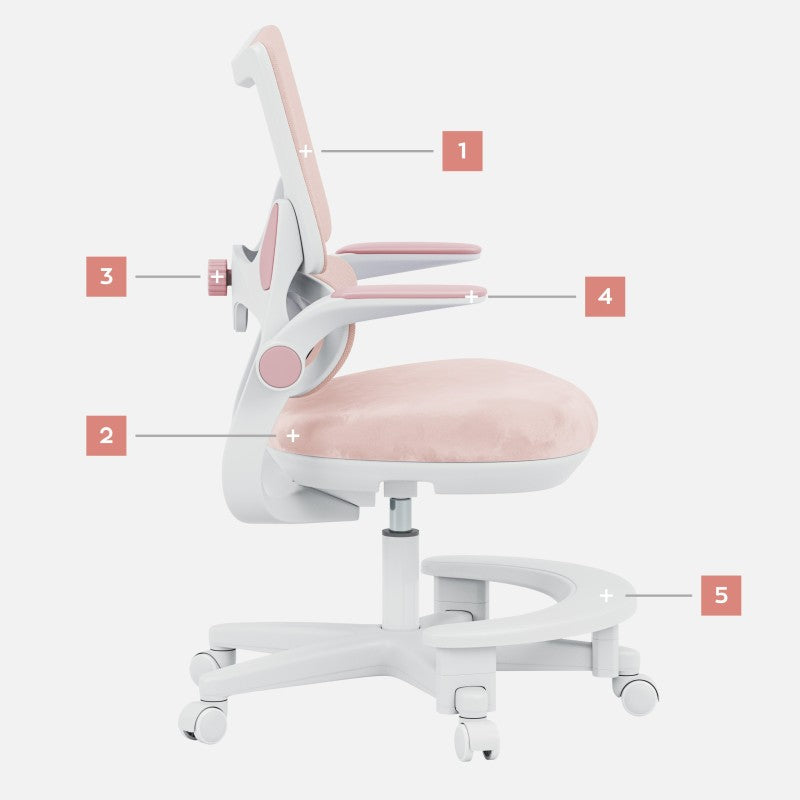 Mark Adler Dječja radna stolica Junior 5.7 Pink - slika 13
