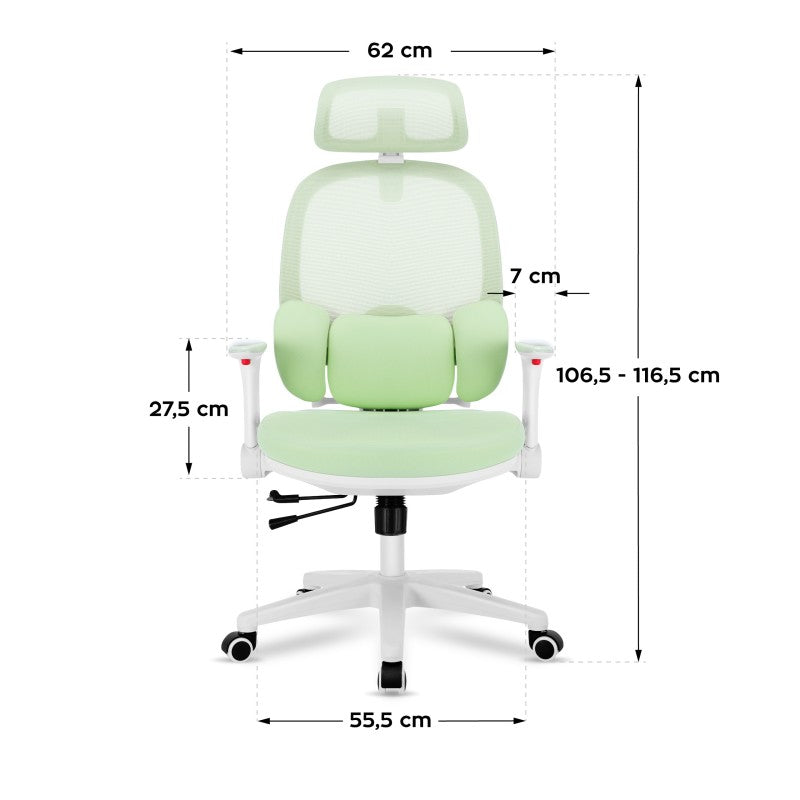 Mark Adler Junior 6.3 Green ergonomska dječja radna stolica - slika 8
