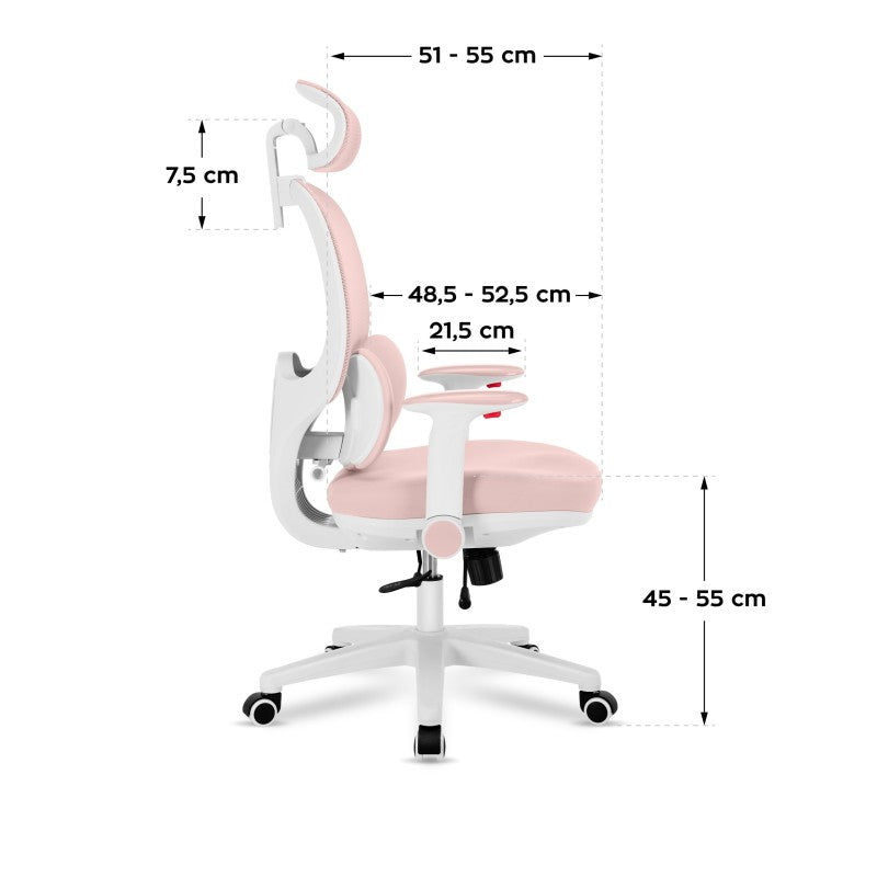 Mark Adler Junior 6.3 Pink ergonomska dječja stolica - slika 7
