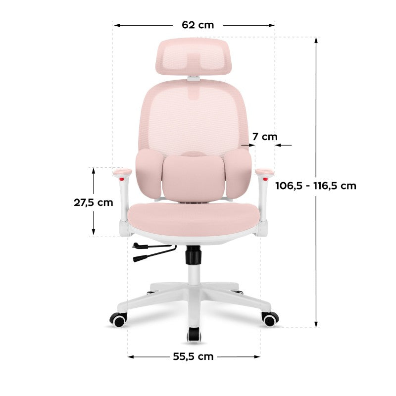 Mark Adler Junior 6.3 Pink ergonomska dječja stolica - slika 9