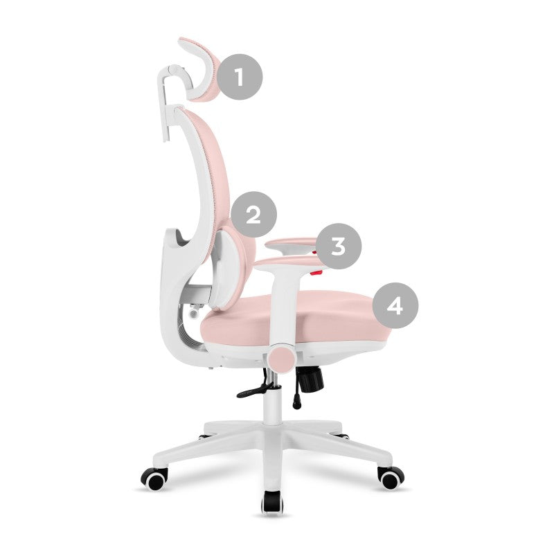 Mark Adler Junior 6.3 Pink ergonomska dječja stolica - slika 14