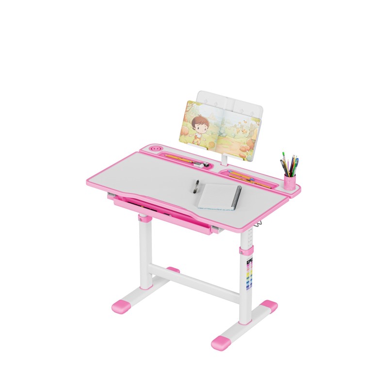 Mark Adler Study 3.0 Pink podesivi dječji radni stol 66 cm - slika 10