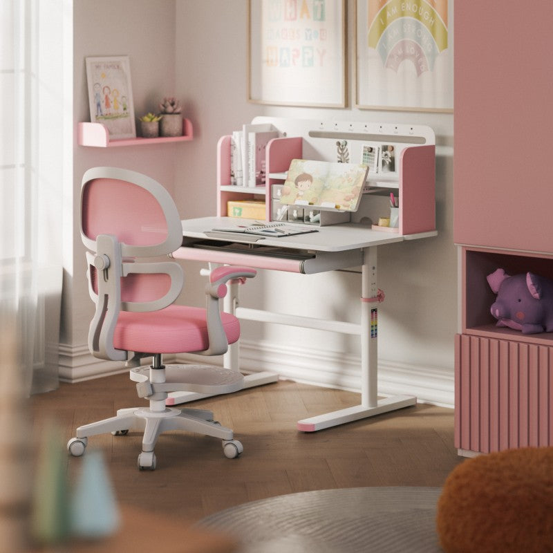 Mark Adler Ergonomska stolica za djecu Study 5.0 Pink 90 cm - slika 4