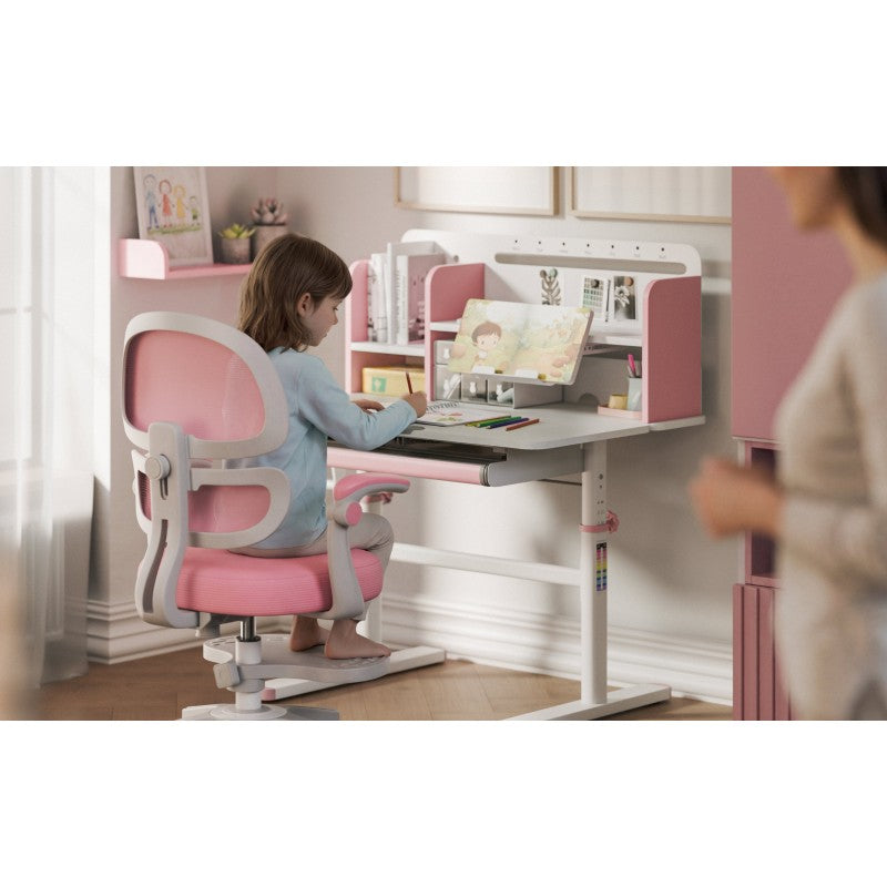 Mark Adler Ergonomska stolica za djecu Study 5.0 Pink 90 cm - slika 5