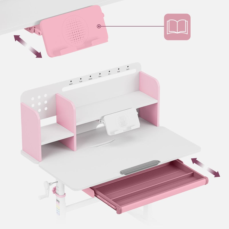 Mark Adler Ergonomska stolica za djecu Study 5.0 Pink 90 cm - slika 8