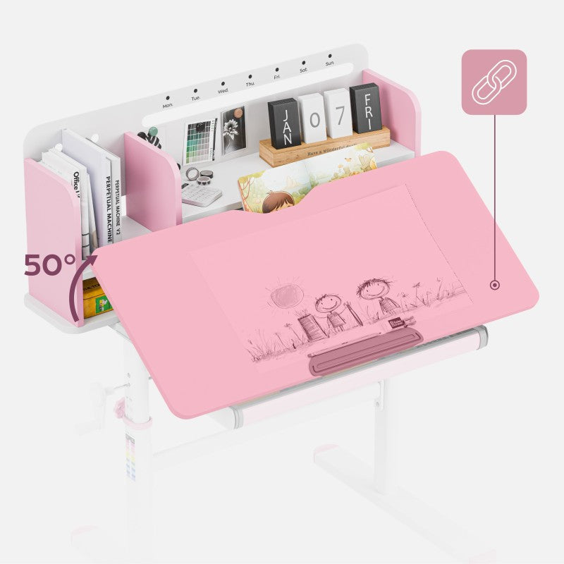 Mark Adler Ergonomska stolica za djecu Study 5.0 Pink 90 cm - slika 9